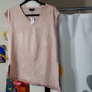Limited pink suede top brand new